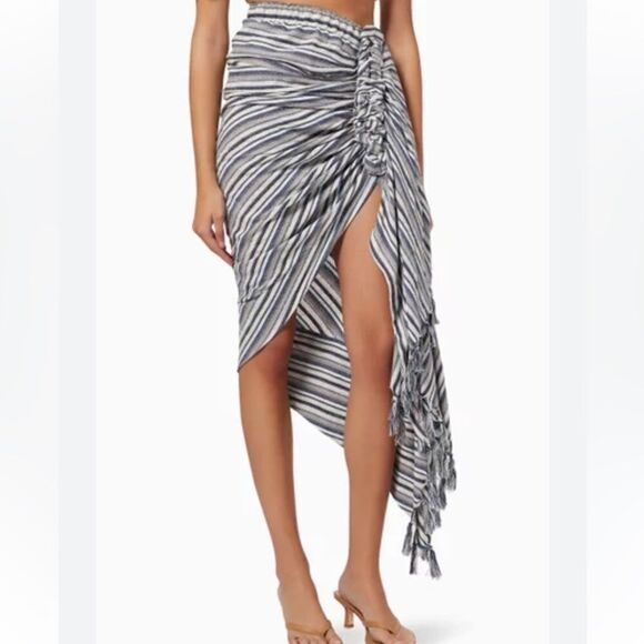 NWT Just Be Queen Tulum Skirt Blue Multi Medium - Picture 13 of 16